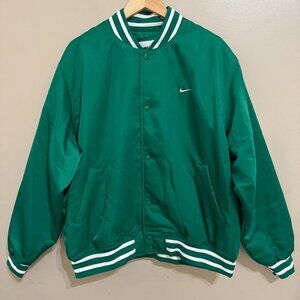 Nike Authentics Therma-Fit Varsity Bomber Jacket Green Men's XL DX0658-365 NEW